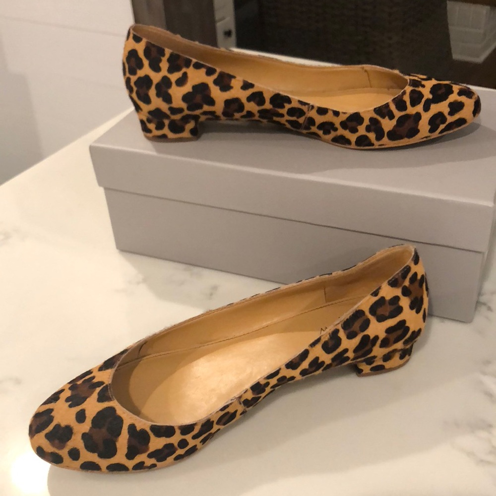 J. Crew leopard flats